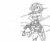 Mikasa Ackerman sketch template