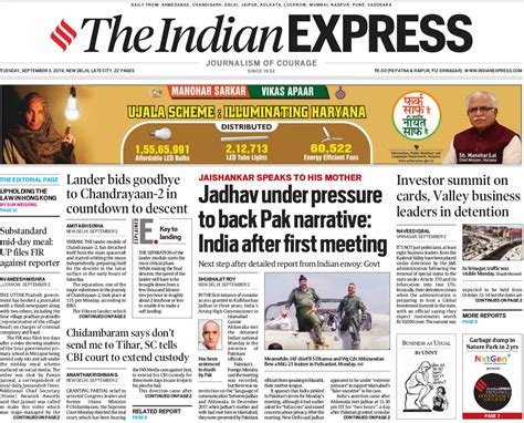 newspaper headlines indian diplomat meeting kulbhushan jadhav  page   newspapers today