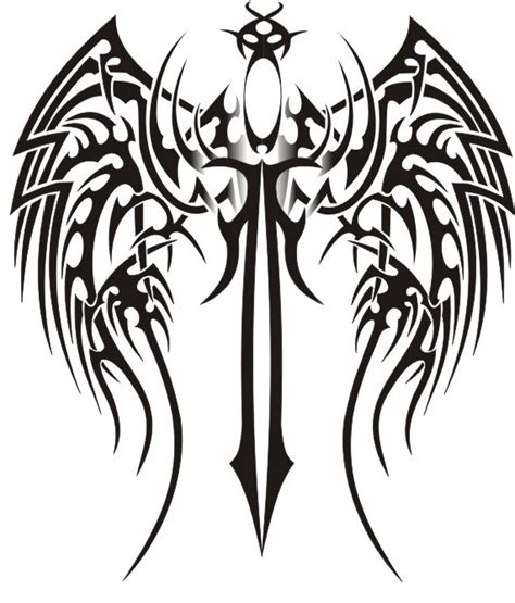 7 Tribal Wings Vector Images Wings Vector Art Free