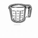 Measuring Cup Key Cups Drawing Template Collection Shape Tag Stock Coloring Chains Rings Sketch Paintingvalley sketch template