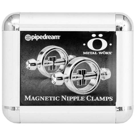 metal worx magnetic nipple clamps sex toys and adult novelties adult