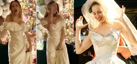 el vestido de novia de miley cyrus con toques de carrie bradshaw