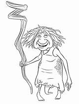 Croods Coloring Pages Trailers Movie sketch template