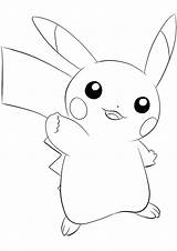 Pikachu Pokemon Coloring Kids Pages Generation Anime sketch template