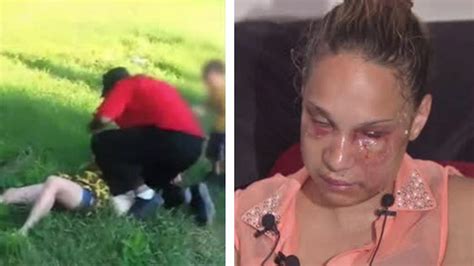 caught on video new jersey mom brutally beaten in front of son