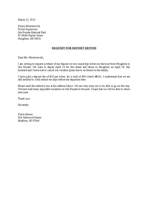 sample letter  request  refund  overpayment letter ghw