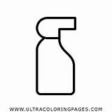 Spray Botella Aerosol sketch template
