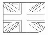 Flag Jack Union British Craft Colouring Colour Royal Ichild English Choose Board Print Kids Crafts sketch template