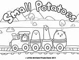 Disney Train Potatoes sketch template