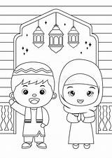 Ramadan Moslem sketch template