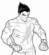 Kazuya Artstation Tekken Cdnb sketch template