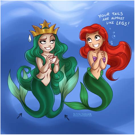starbucks mermaid and little mermaid by daekazu on deviantart