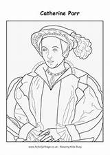 Tudor Xiv History Coloriage Parr Viii Henry Aragon Hugolescargot Boleyn Portraits Mystery Howard sketch template