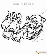Santa Sleigh Coloring Claus Pages Christmas Color Learning Getcolorings Playing Kids Getdrawings Playinglearning Printable sketch template