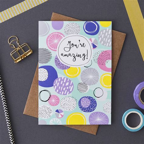 you re amazing greeting card by jessica hogarth