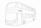 Decker Double Bus Colouring Dot Activity Pack Cardiff sketch template