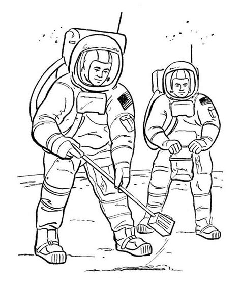 kids  love    realistic astronaut coloring page full