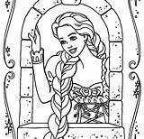 Rapunzel Coloring Tower Pages Tangled Getdrawings Getcolorings Pa Print sketch template