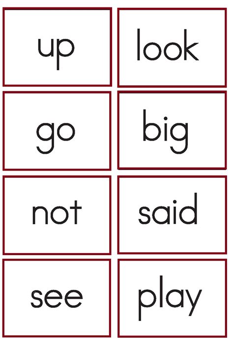 sight words kindergarten kumcentric