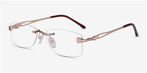 rivet delicate frames with pure elegance eyebuydirect rimless