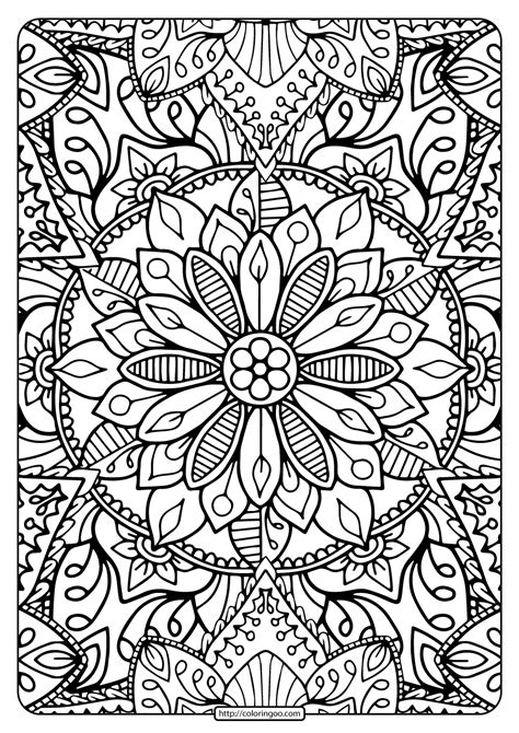printable coloring pages  adults patterns coloring page blog