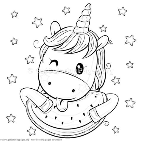 kawaii unicorn coloring pages  print dennis henningers coloring pages