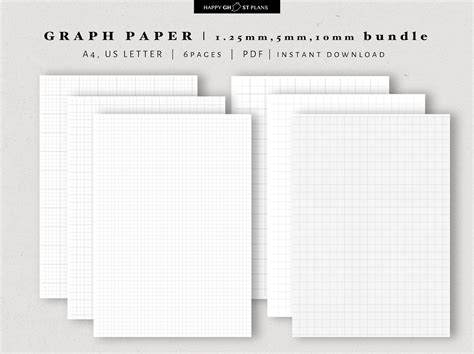 letter graph paper  printable mm mm mm etsy