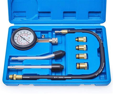 engine compression tester kit motor cylinder pressure gauge