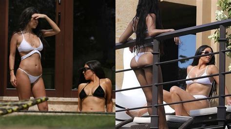 Kim Kardashian And Kourtney Kardashian Flaunts Hot Bikini