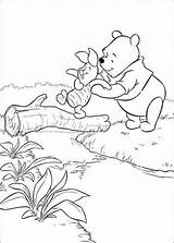 Pooh Coloring Winnie Pages Printable Piglet sketch template