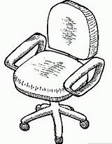 Chair Coloring sketch template