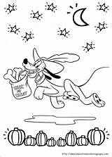 Pluto Coloring Pages Halloween Cute Printable Kids Sheets Print Coloriage Fun Para Educationalcoloringpages sketch template