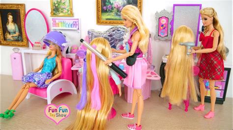 new pink beauty salon for barbie dolls friseursalon für barbie penata