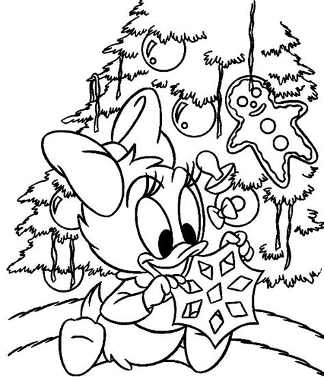 baby duck christmas tree coloring page cool coloring pages disney