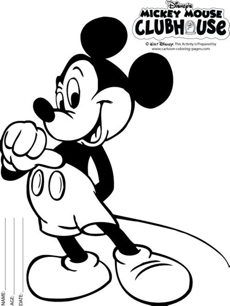 mickey mouse coloring page  kids mickey mouse coloring pages
