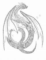 Coloring Dragon Pages Zentangle Etsy Adult Pattern Patterns Adults sketch template