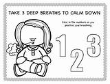 Breathing Coloring Discipline Conscious Calm Therapy Calming Counting Teacherspayteachers sketch template
