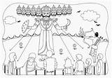 Ravan Ravana Dusshera Dussehra Diwali Dussera Sheets sketch template