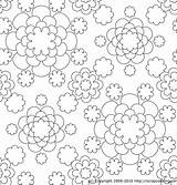 Coloring Pages Flower Pattern Geometric Floral Popular Coloringhome Comments sketch template