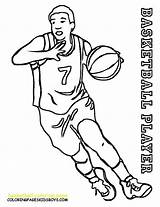 Coloring Basketball Pages Nba Color Player Printable Players Team Cleveland Hoop Kids Cavaliers Sports Goal Drawing Boys Print Cavs Sheets sketch template