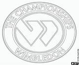 Wimbledon Torneo Emblema Turniers Toernooi Embleem sketch template