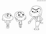 Gumball Incroyable Conceptions Coloriage Coloration Dessin 1200artists sketch template