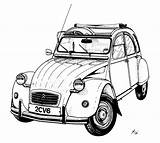 2cv Citroen 3cv Coches Citroneta Worte Ohne était sketch template