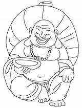 Buddha Coloring Laughing Pages Chinese Printable Year Drawing Happy Celebrating Also Buddhist Getdrawings Temple Popular Painting sketch template