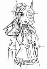 Coloring Elf Pages Year Olds Warrior Drawing Female Blood Elves Sketch Warcraft Adults Elven Adult Buddy Christmas Paladin Girl Sheets sketch template