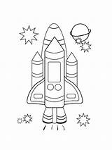 Rocket Coloring Pages Printable sketch template