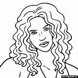 Shakira Coloring Pages People Colouring Thecolor Real Color Pop Stars Getdrawings sketch template