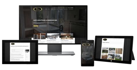 home builder website design project portfolio local sight