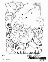 Coloring Heffalump Pages Winnie Pooh Roo Popular Piglet Sheet Template sketch template