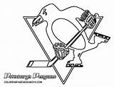 Hockey Penguin Penguins Flames Calgary Pittsburgh Printablecolouringpages sketch template